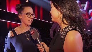 Interview mit Coach Stefanie Heinzmann nach der 1 LiveShow  The Voice of Switzerland 2014 [upl. by Noami]