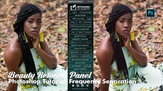 Retouching Academy  Beauty Retouch Panel  Photoshop Frequency Separation Tutorial [upl. by Vinnie]