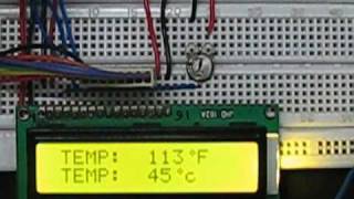 8051 Microcontroller AT89C51 based Digital Thermometer Project [upl. by Annavoeg600]