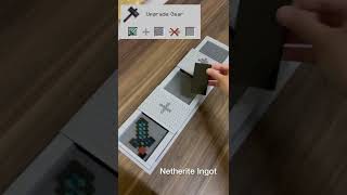 Crafting Minecraft Netherite Sword BUT LEGO shorts [upl. by Brittani]