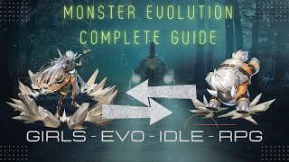 Monster Evolution Guide  Girls Evo Idle RPG  gaming androidgames [upl. by Evreh918]