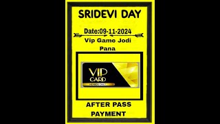 SRIDEVI DAY MATKA amp NIGHT TODAY DATE09112024  SRIDEVI RESULT 100 TODAY FIX GAME FULL SANGAM [upl. by Berke]