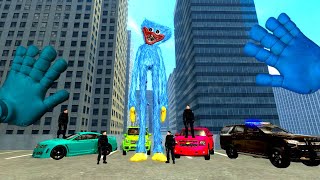 THE EVIL HUGGY WUGGY FROM POPPY PLAYTIME KEEPS THE WHOLE CITY AT BAY  GARRYS MOD [upl. by Andrew727]