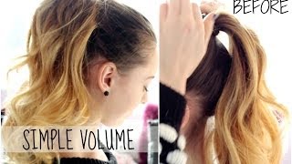 VOLUMIZED PONYTAIL HAIRSTYLE  QUICK amp EASY [upl. by Ailimaj165]