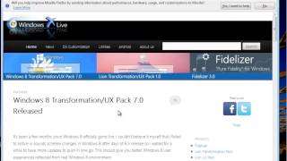 How to Uninstall Windows 8 Transformation Pack 70 [upl. by Teragramyram701]