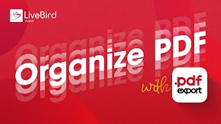 Organize PDF with PDF Export App [upl. by Mintz]