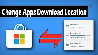 How to Change The Windows Store Apps Default Download Location [upl. by Ashbaugh124]