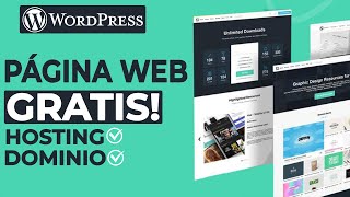 Cómo Crear Página Web Con Hosting y Dominio GRATIS en WordPress 2024 [upl. by Mcguire784]