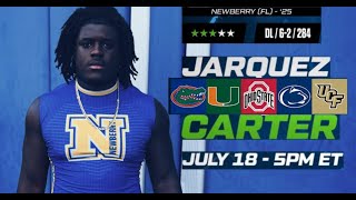 Jarquez Carter Live Commitment  July 18th 5pm [upl. by Eemia310]