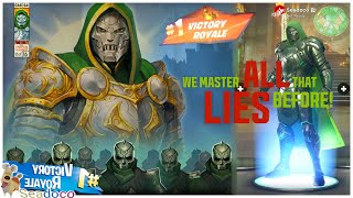 Unlocked Full Doctor Doom Skin  Crown Win Victory Royale  Fortnite Chapter 5 Season 4 [upl. by Drawe521]