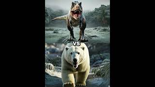 T Rex vs White Animals  Godzilla Skull Crawler polar bear king kong Wolf blackpanther lion [upl. by Pirri]