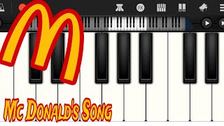 McDonalds Theme Song Easy Piano Tutorial For Beginners [upl. by Enyluqcaj]