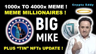 1000x OR 4000x USA Election Meme Big Mike TOKEN IN TIN NFTs Price Potential  memes gaming ai [upl. by Nosnehpets]