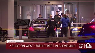 2 people shot on Clevelands west side overnight Fairview Hospital briefly placed on lockdown [upl. by Payton]