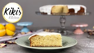 Saftiger Zitronenkuchen mit Zitronenglasur  Super saftig  Zitronenkuchen Rezept  Kikis Kitchen [upl. by Eustazio324]