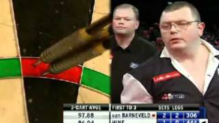 2011 PDC  WDC van Barneveld vs Hine  5  5 [upl. by Malloy229]