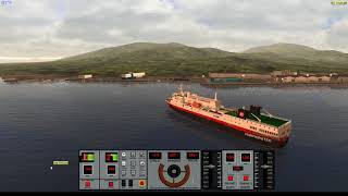 Virtual Sailor NG Hurtigruten MS Vesterålen seiler fra Sortland til Stokmarknes [upl. by Slavic]