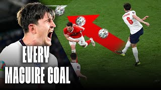 Every Harry Maguire Goal For England ⚽  England [upl. by Solracsiul920]