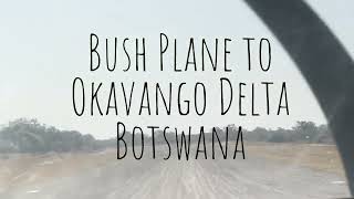 FLYING TO OKAVANGO ORGINS BOTSWANA [upl. by Ahsikrats769]