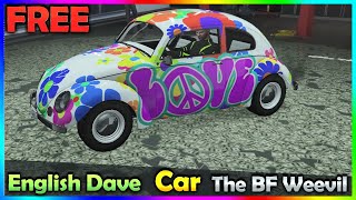 GTA 5 Online  Unlock English Daves Car  The BF Weevil quotEnglish Dave  Keinemusik DJ requestsquot [upl. by Sinnaiy]