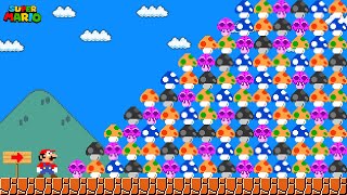 Super Mario Bros but Random Mushroom Mayhem [upl. by Aiuhsoj]