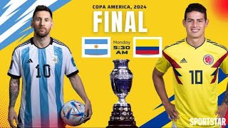 Live Argentina vs Colombia Live Copa America 2024 final Messiled ARG COL [upl. by Meekyh220]