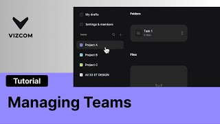 How to manage Teams in Vizcom [upl. by Netti811]