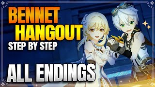 Bennet Hangout Event All Endings  Achievements 【Genshin Impact】 [upl. by Lynnet]