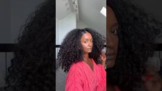 EASY CURLY HAIRSTYLE hairstyle hairvideo curlyhair [upl. by Jesh768]