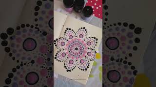 Dot mandala art😊✨ mandalaart mandaladrawing colorfulmandala easymandalaart artforbeginners art [upl. by Vinaya]