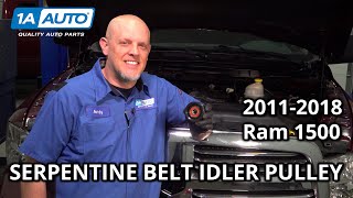 How to Replace Serpentine Belt Idler Pulley 20112018 Ram 1500 36L V6 [upl. by Harolda]