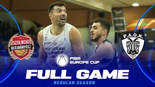 NHSZSzolnoki Olajbanyasz v PAOK mateco  Full Basketball Game  FIBA Europe Cup 202425 [upl. by Nahgem]