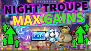 10 Tips To Maximize Your Night Troupe GAINS Maplestory [upl. by Aikan410]