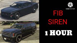 GTA 5 FIB Siren 1 hour [upl. by Sopher]