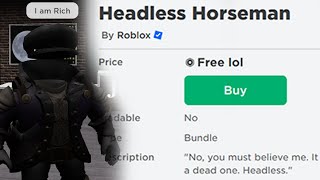 The FREE Headless Horseman Incident Roblox [upl. by Idalina174]