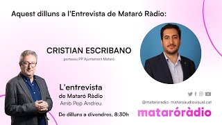 Cristian Escribano a lEntrevista de Mataró Ràdio 07102024 [upl. by Refinnej108]