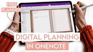 HOW TO Digital Planning in OneNote  FREE Digital Planner [upl. by Joyce920]