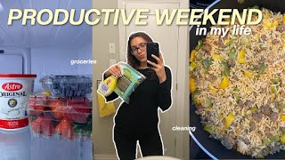 a productive weekend  groceries cleaning amp journaling [upl. by Aneloj160]