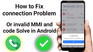 How to fix connection problem or invalid MMI code on Android 2024 [upl. by Kylynn]