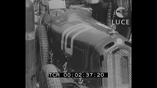 Upscaled to HD  1932 Targa Florio won by Tazio Nuvolari amp his Scuderia Ferrari Alfa Romeo 8C Monza [upl. by Ssecnirp]