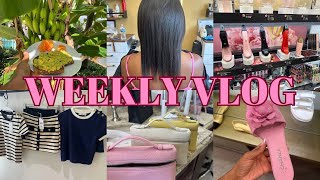 WEEKLY VLOG  KERATIN TREATMENT HAIR  NEW BURBERRY GODDESS PERFUME  LISTING ITEMS ON POSHMARK [upl. by Tali]