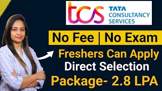 TCS Recruitment 2024 TCS Vacancy 2024 TCS Jobs 2024 No Fee  OFF Campus Placements  jobs 2024 [upl. by Knoll]