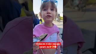 Babacım midye sağlığa zararlı mı🍤shorts keşfet komedi komik viral tiktok midyedolma babakız [upl. by Dugaid]