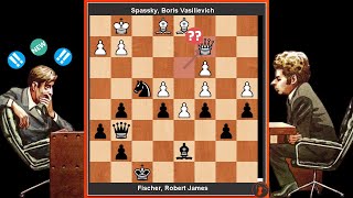 Bobby Fischer vs Spassky GAME 5 • 1972 World Chess Championship [upl. by Linnet]