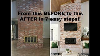 HOW TO Grout a Brick Fireplace [upl. by Vi]