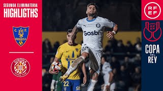 Resumen  Copa del Rey  Orihuela CF 25 Girona FC  Segunda Eliminatoria [upl. by Trauts]