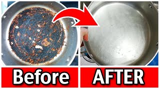 How to Clean Burnt Pots and Pans with Baking Soda  ARM amp HAMMER™ [upl. by Emmey]