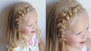 Pull Through Braid Headband  Qs Hairdos [upl. by Eiramanitsirhc27]