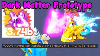 Made New Dark Matter Prototype Mythical Hatched Prototype  Pet Simulator X Roblox [upl. by Dinan986]