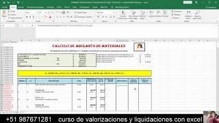 VALORIZACION Y LIQUIDACION DE OBRA PUBLICA CON PLANTILLA EXCEL PROFESIONAL😱2023😱CURSO VIRTUAL [upl. by Ulah443]